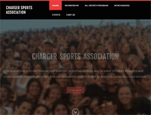 Tablet Screenshot of chargersports.org